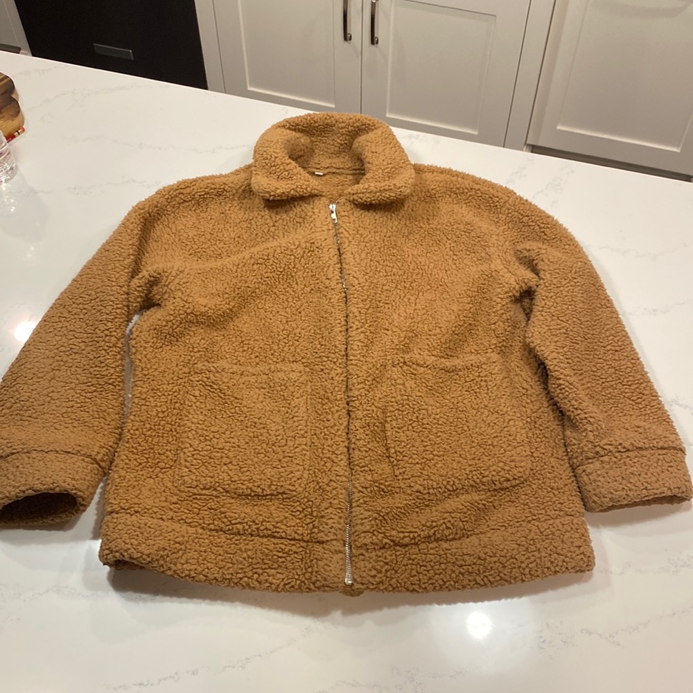 Cozy Full Zip Oversize Sherpa Jacket/Sweater